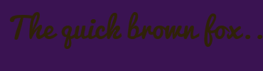 Image with Font Color 2F2208 and Background Color 3A1352